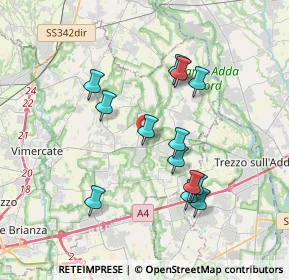 Mappa Via delle Industrie, 20883 Mezzago MB, Italia (3.34154)
