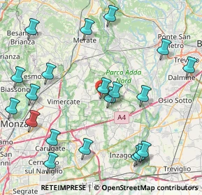 Mappa Via delle Industrie, 20883 Mezzago MB, Italia (9.9755)