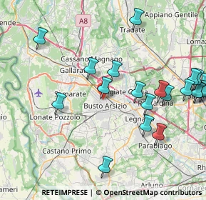 Mappa Via Luigi Maino, 21052 Busto Arsizio VA, Italia (9.62)