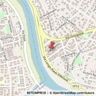Mappa Via Canaletto, 6, 30027 San Donà di Piave, Venezia (Veneto)