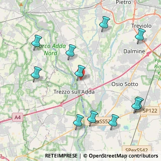 Mappa Via Don Nazzaro Villa, 24042 Capriate San Gervasio BG, Italia (5.14091)