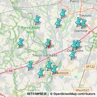 Mappa Via Don Nazzaro Villa, 24042 Capriate San Gervasio BG, Italia (4.71714)