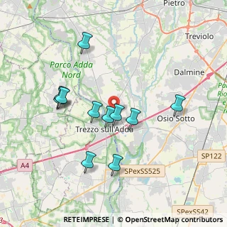 Mappa Via Don Nazzaro Villa, 24042 Capriate San Gervasio BG, Italia (3.45818)