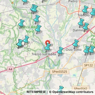 Mappa Via Don Nazzaro Villa, 24042 Capriate San Gervasio BG, Italia (6.125)
