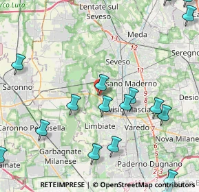 Mappa Via Gran Sasso, 20812 Limbiate MB, Italia (5.90389)