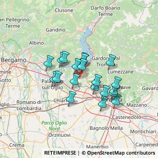 Mappa Via Fosche, 25050 Provaglio d'Iseo BS, Italia (10.9895)