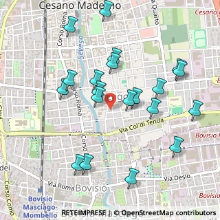 Mappa Via Fiume, 20811 Cesano Maderno MB, Italia (0.516)