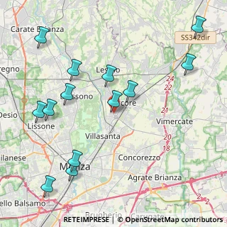 Mappa Strada Provinciale, 20855 Villasanta MB, Italia (4.91923)