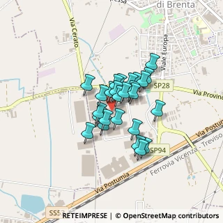 Mappa Viale dell'Industria e dell'Artigianato, 35010 Carmignano di Brenta PD, Italia (0.26538)