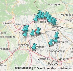 Mappa Viale dell'Industria e dell'Artigianato, 35010 Carmignano di Brenta PD, Italia (11.9745)