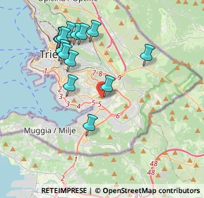 Mappa Via Sergio Forti, 34147 Trieste TS, Italia (3.91)