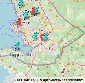 Mappa Via Sergio Forti, 34147 Trieste TS, Italia (5.15909)