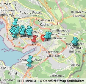 Mappa Via Sergio Forti, 34147 Trieste TS, Italia (2.107)