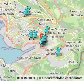 Mappa Via Sergio Forti, 34147 Trieste TS, Italia (1.11091)