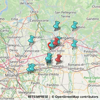 Mappa Via San Tommaso, 24042 Capriate San Gervasio BG, Italia (12.03333)