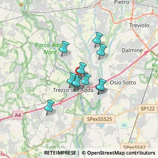 Mappa Via San Tommaso, 24042 Capriate San Gervasio BG, Italia (2.36273)