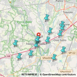 Mappa Via San Tommaso, 24042 Capriate San Gervasio BG, Italia (4.15071)