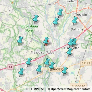 Mappa Via San Tommaso, 24042 Capriate San Gervasio BG, Italia (4.888)