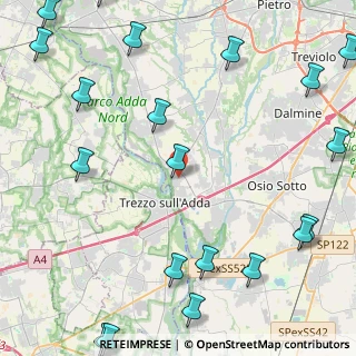 Mappa Via San Tommaso, 24042 Capriate San Gervasio BG, Italia (6.666)