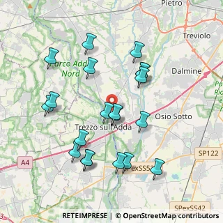 Mappa Via San Tommaso, 24042 Capriate San Gervasio BG, Italia (3.8705)