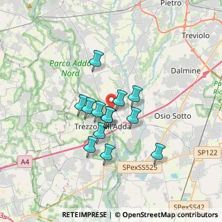Mappa Via San Tommaso, 24042 Capriate San Gervasio BG, Italia (2.55)