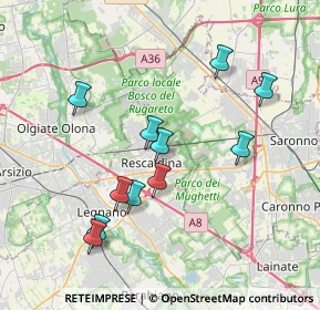 Mappa Via Vincenzo Gioberti, 20027 Rescaldina MI, Italia (3.61)