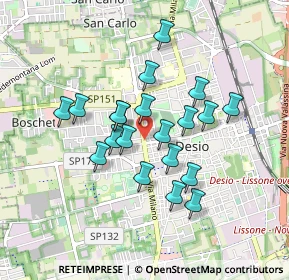 Mappa Via Raffaele Cadorna, 20832 Desio MB, Italia (0.7285)