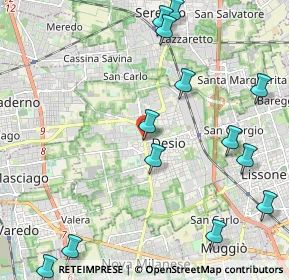 Mappa Via Raffaele Cadorna, 20832 Desio MB, Italia (3.03125)