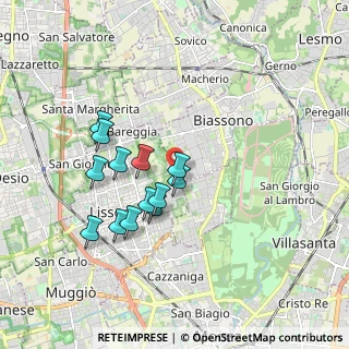 Mappa Via Daniele Manin, 20851 Lissone MB, Italia (1.57615)