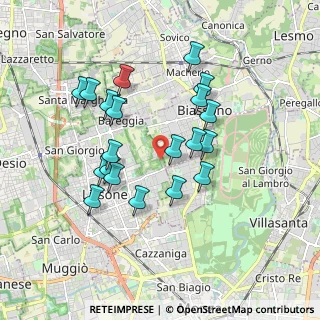 Mappa Via Daniele Manin, 20851 Lissone MB, Italia (1.6595)