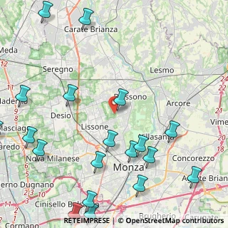 Mappa Via Daniele Manin, 20851 Lissone MB, Italia (6.183)