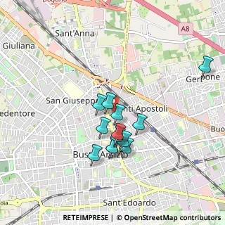 Mappa Via Volturno, 21052 Busto Arsizio VA, Italia (0.74231)