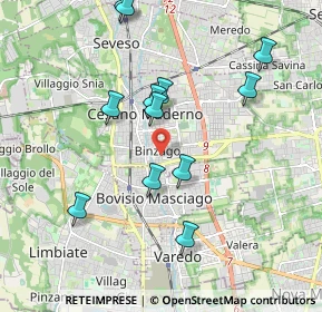 Mappa Via Maria Gaetana Agnesi, 20031 Cesano Maderno MB, Italia (1.945)