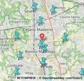 Mappa Via Maria Gaetana Agnesi, 20031 Cesano Maderno MB, Italia (2.61923)