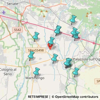 Mappa Via San Martino, 24050 Calcinate BG, Italia (3.84714)