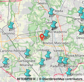 Mappa Via Monte Rosa, 20051 Limbiate MB, Italia (6.0495)