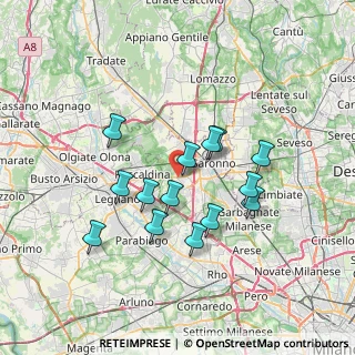 Mappa Via Galileo Galilei, 21040 Uboldo VA, Italia (6.06)