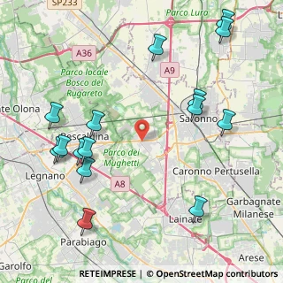 Mappa Via Galileo Galilei, 21040 Uboldo VA, Italia (5.08733)