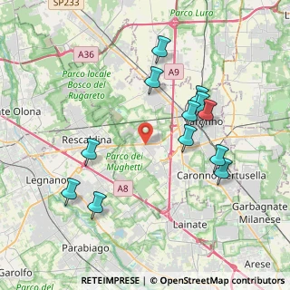 Mappa Via Galileo Galilei, 21040 Uboldo VA, Italia (3.93583)