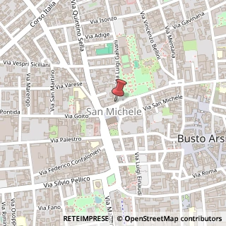 Mappa Piazza San Michele, 4B, 21052 Busto Arsizio, Varese (Lombardia)