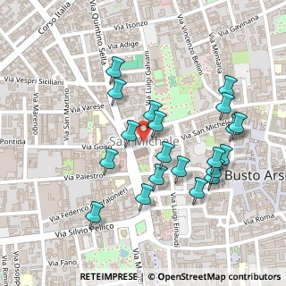 Mappa Piazza S. Michele, 21052 Busto Arsizio VA, Italia (0.235)