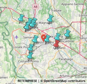 Mappa Piazza S. Michele, 21052 Busto Arsizio VA, Italia (6.405)