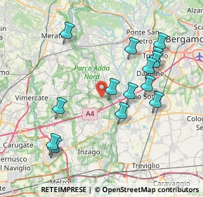 Mappa Via San Martino, 20056 Trezzo sull'Adda MI, Italia (7.725)