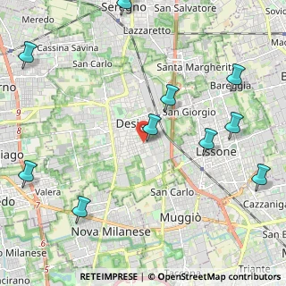 Mappa Via Partigiani d'Italia, 20832 Desio MB, Italia (2.87)