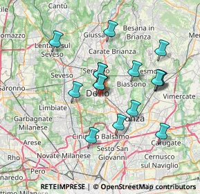 Mappa Via Partigiani d'Italia, 20832 Desio MB, Italia (6.36438)