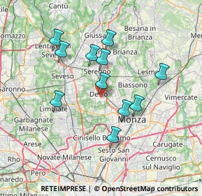 Mappa Via Partigiani d'Italia, 20832 Desio MB, Italia (6.40636)