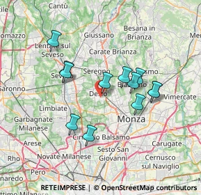 Mappa Via Partigiani d'Italia, 20832 Desio MB, Italia (6.145)