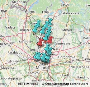 Mappa Via Partigiani d'Italia, 20832 Desio MB, Italia (9.221)