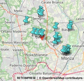 Mappa Via Partigiani d'Italia, 20832 Desio MB, Italia (3.6185)