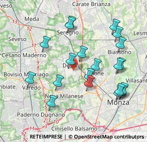 Mappa Via Partigiani d'Italia, 20832 Desio MB, Italia (4.0395)